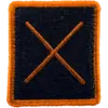 Patch BluNavyArancione Croce