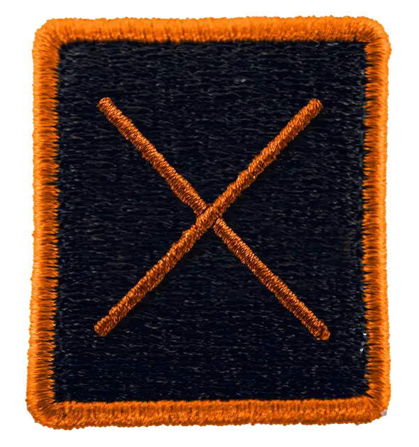 Patch BluNavyArancione Croce