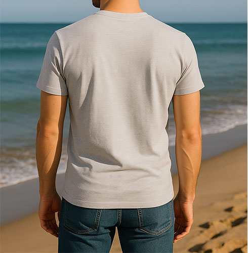 T ShirtLagoon AshHeatherRetro Demo